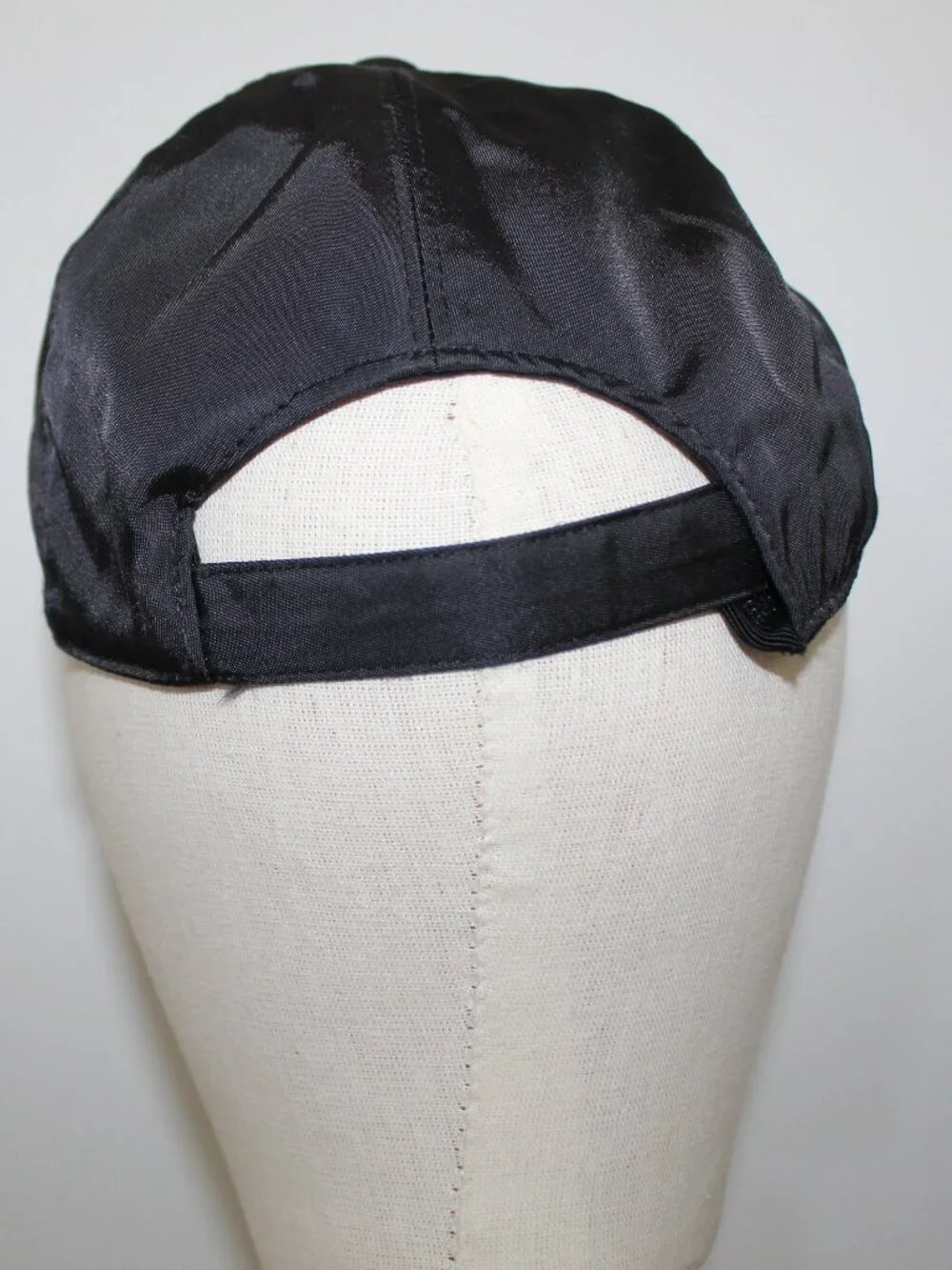 Prada Nylon Triangle Logo Black Baseball Cap Hat M